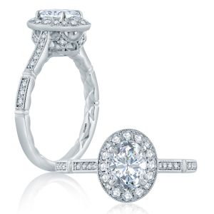 A.JAFFE 14 Karat Classic Engagement Ring ME2188Q