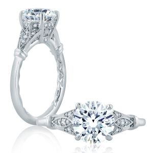 A.JAFFE Platinum Classic Engagement Ring ME2198Q