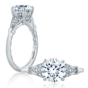 A.JAFFE 18 Karat Classic Engagement Ring ME2198Q