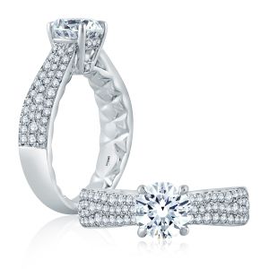 A.JAFFE Platinum Classic Engagement Ring ME2201Q