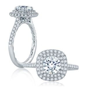 A.JAFFE Platinum Classic Engagement Ring ME2203Q