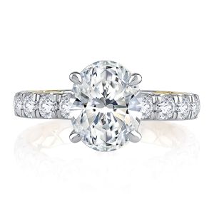 A.JAFFE Platinum Classic Engagement Ring MECOV2348Q