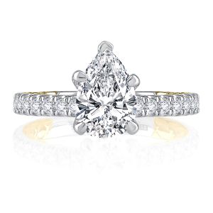 A.JAFFE Platinum Classic Engagement Ring MECPS2349Q