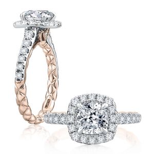 A Jaffe Platinum Three-Stone Engagement Ring MECCU2500Q