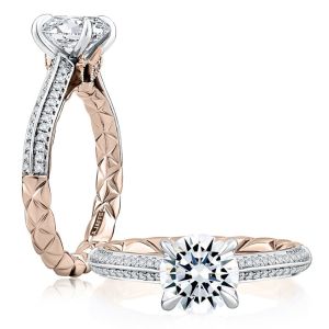 A Jaffe 14 Karat Solitaire Engagement Ring MECRD2501Q