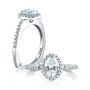 A Jaffe Platinum Signature Engagement Ring MES185