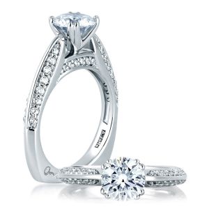 A Jaffe Platinum Signature Engagement Ring MES200