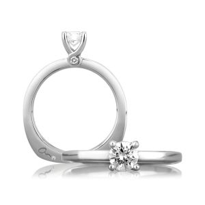 A Jaffe Platinum Signature Engagement Ring MES482