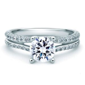 A.JAFFE 14 Karat Signature Engagement Ring MES519