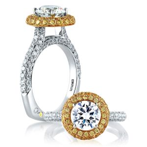 A.JAFFE Platinum Signature Engagement Ring MES585