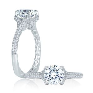 A.JAFFE Platinum Signature Engagement Ring MES745Q