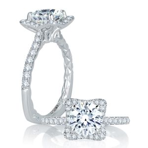 A.JAFFE Platinum Signature Engagement Ring MES750Q