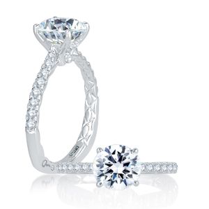 A.JAFFE Platinum Signature Engagement Ring MES755Q