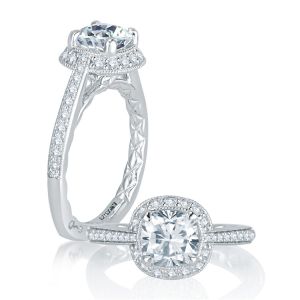 A.JAFFE Platinum Signature Engagement Ring MES756Q