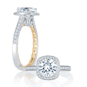 A.JAFFE Platinum Signature Engagement Ring MES762Q