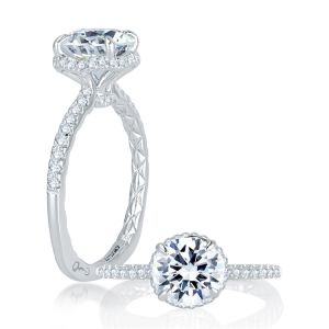 A.JAFFE Platinum Signature Engagement Ring MES766Q