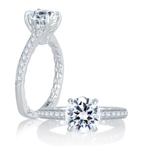 A.JAFFE Platinum Signature Engagement Ring MES770Q