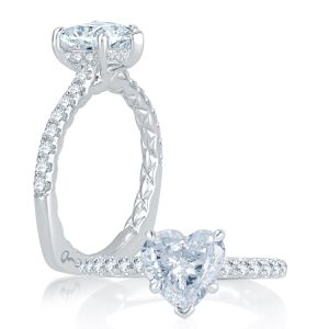 A.JAFFE Platinum Signature Engagement Ring MES772Q