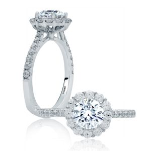 A.JAFFE 14 Karat Signature Engagement Ring MES822