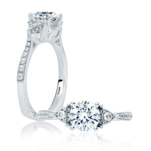 A.JAFFE Platinum Signature Engagement Ring MES829