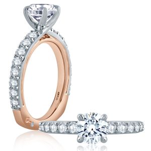 A.JAFFE Platinum Signature Engagement Ring MES847