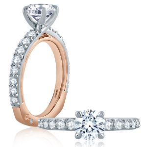A.JAFFE 18 Karat Signature Engagement Ring MES847