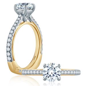 A.JAFFE 18 Karat Signature Engagement Ring MES848