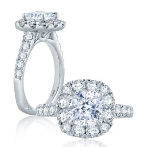 A.JAFFE Platinum Signature Engagement Ring MES864