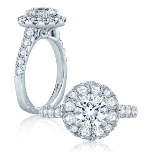 A.JAFFE Platinum Signature Engagement Ring MES866