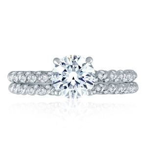 A.JAFFE Platinum Signature Engagement Ring MES869