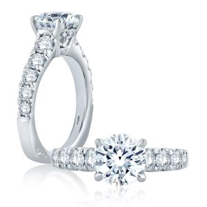 A.JAFFE Platinum Signature Engagement Ring MES870