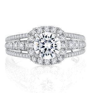 A.JAFFE 14 Karat Signature Engagement Ring MESRD2338