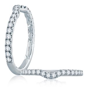 A.JAFFE Platinum Classic Diamond Wedding Ring MR1851Q