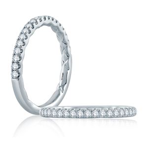 A.JAFFE Platinum Classic Diamond Wedding Ring MR2134Q
