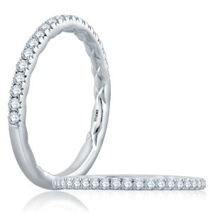 A.JAFFE 18 Karat Classic Diamond Wedding Ring MR2179Q