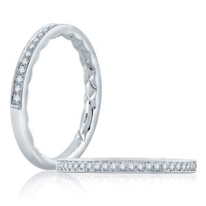 A.JAFFE 18 Karat Classic Diamond Wedding Ring MR2184Q