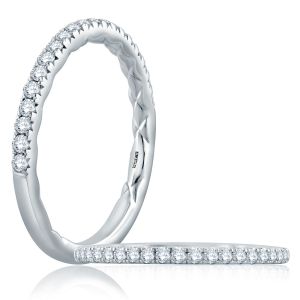 A.JAFFE Platinum Classic Diamond Wedding Ring MR2185Q
