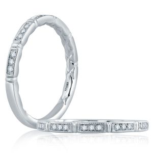 A.JAFFE Platinum Classic Diamond Wedding Ring MR2188Q