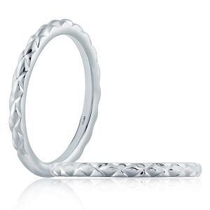 A.JAFFE Platinum Classic Diamond Wedding Ring MR2192Q
