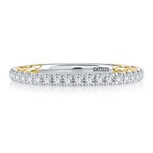 A.JAFFE Platinum Classic Diamond Wedding Ring MRCOV2334Q