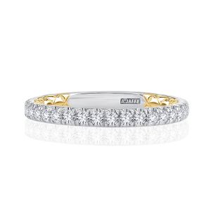A.JAFFE Platinum Classic Diamond Wedding Ring MRCPS2349Q