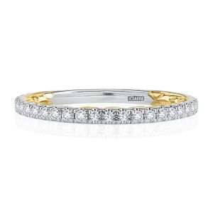 A.JAFFE Platinum Classic Diamond Wedding Ring MRCRD2332Q