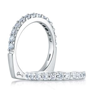 A.JAFFE Metropolitan Collection Signature Platinum Diamond Wedding Ring MRS168 / 65