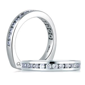 A Jaffe Signature Platinum Wedding Ring MRS174 / 29