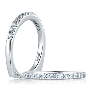A Jaffe Platinum Signature Diamond Wedding Ring MRS279
