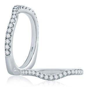 A.JAFFE 18 Karat Signature Diamond Wedding Ring MRS574