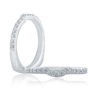 A.JAFFE 14 Karat Signature Diamond Wedding Ring MRS638