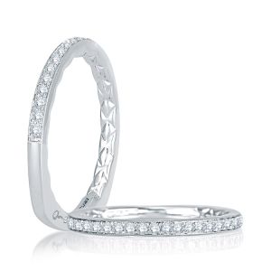 A.JAFFE Platinum Signature Diamond Wedding Ring MRS739Q