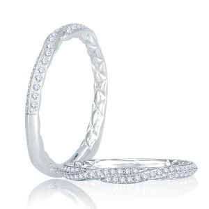 A.JAFFE 18 Karat Signature Diamond Wedding Ring MRS741Q