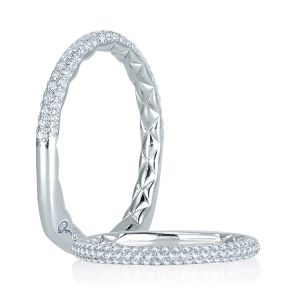 A.JAFFE 14 Karat Signature Diamond Wedding Ring MRS748Q
